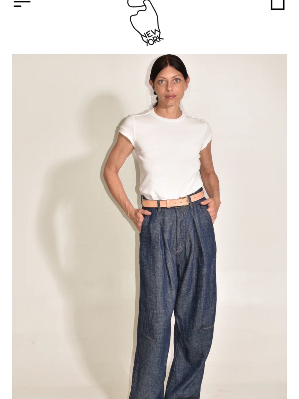 The Theo Trouser | Japanese Linen Cotton Slub Denim.